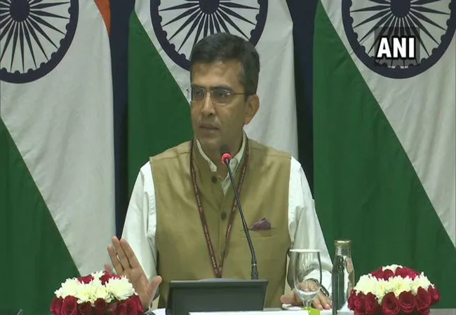 india external minister secretary raveesh kumar called press meet 